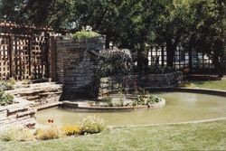 Garden fountain at the Luther Burbank Home and Gardens