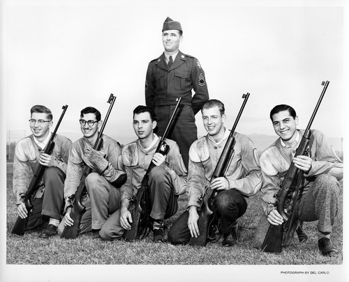 Members of the San Jose State College Sport Shooting Team with Instructor