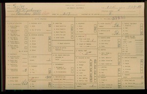 WPA household census for 217 S BUNKER HILL, Los Angeles