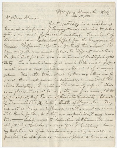 Letters from Alfred North to A. P. Marvin