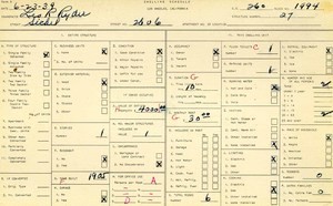 WPA household census for 2606 SICHEL, Los Angeles