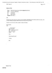 [Email from Susan Schiavetta to Ben Hartley regarding Tlais LC]