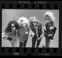 Los Angeles based music group, Poison, 1987
