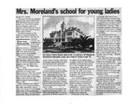 Mrs. Moreland's school for young ladies