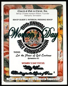 Annual Holy Convocation of the Church of God in Christ (97th: 2004), Women's day program (copy 2)