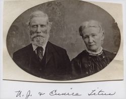 Portrait of Nathan J. Titus and Eunice A. Burgess Titus, Santa Rosa, California, 1912