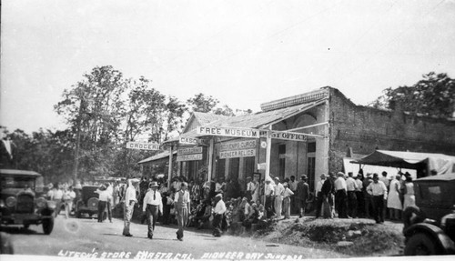Litsch's store on Pioneer Day, 1938