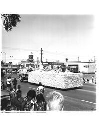 Float in the Sonoma-Marin Fair Parade of July 1965, Petaluma , California