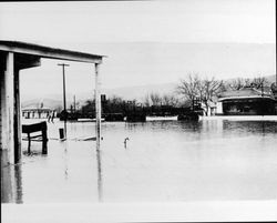 North West Pacific Railroad tracks during flood of February 27, 1940