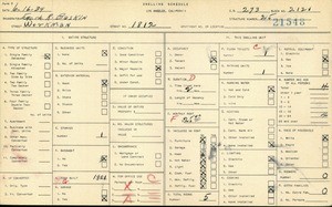 WPA household census for 1812 WORKMAN, Los Angeles