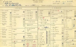 WPA household census for 141 S FICKETT, Los Angeles