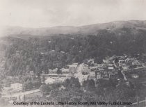 View of Throckmorton Avenue and Downtown Mill Valley, circa 1915