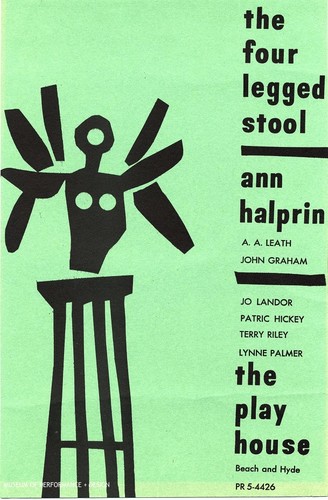 Poster for Halprin's "The Four Legged Stool"