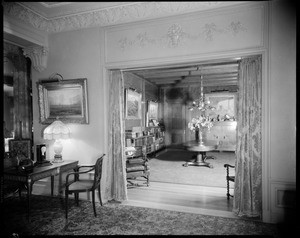 Rare book room, Doheny Mansion, Chester Place, Los Angeles, Calif., 1933