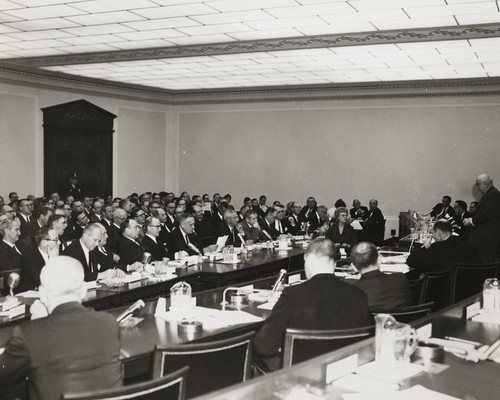 Roger Revelle testifies at Hearings before the Subcommittee of the Committee on Appropriations, U.S. House of Representatives; Eighty-fifty Congress, First Session on IGY [International Geophysical Year. May 1, 1957