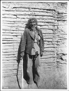 Avarigne, an old Yuma Indian man, ca.1900