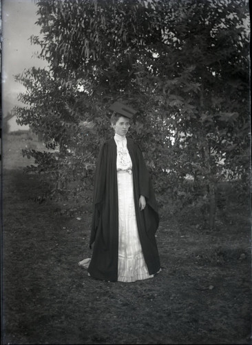 Marian Craig in cap and gown
