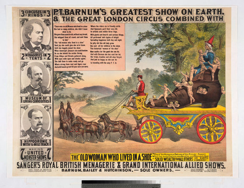 P.T. Barnum’s greatest show on Earth, & the Great London Circus combined with Sanger's Royal British Menagerie & Grand International Allied Shows