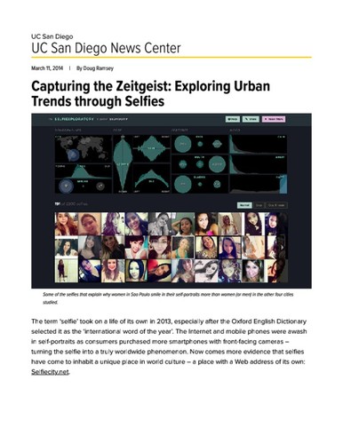 Capturing the Zeitgeist: Exploring Urban Trends through Selfies