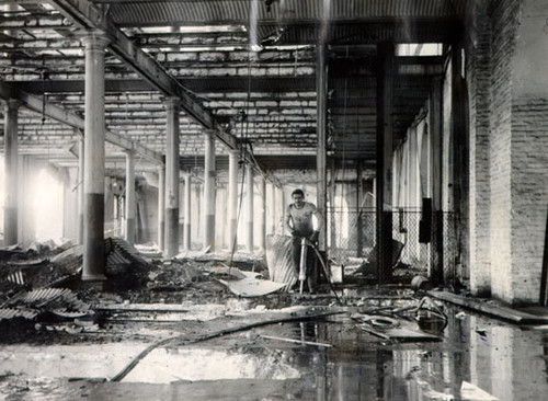 [Construction of interior on main floor of the Appraisers Building]