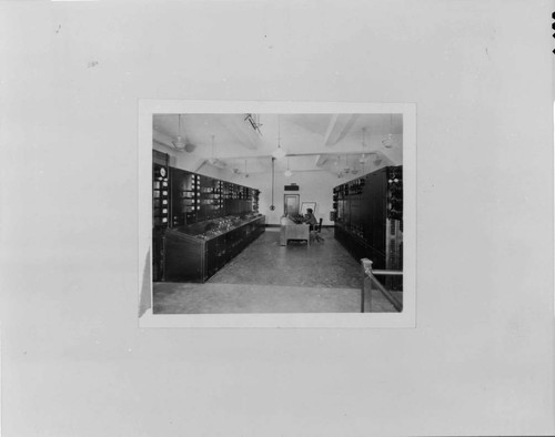 Southern Sierras' dispatcher's office at San Bernardino, about 1928