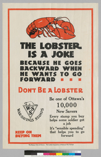 The Lobster is a joke because he goes backward when he wants to go forward...: Don't be a Lobster