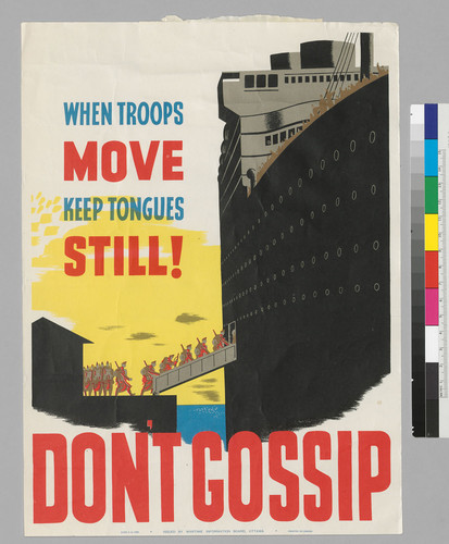 When Troops MOVE: Keep tongues still!: Don't Gossip