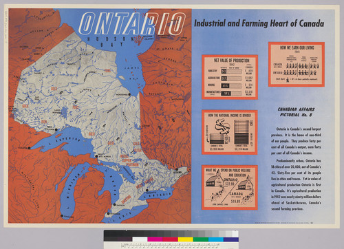 [recto:a] Ontario: Industrial and Farming Heart of Canada: Canadian Affairs Pictorial No. 8