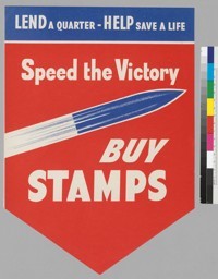 Lend a quarter--Help save a life: speed the victory: Buy stamps