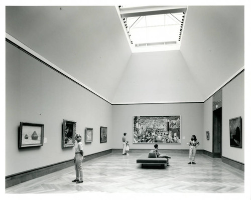 European paintings in the West Pavilion of the Getty Center, late 1990s