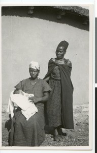 Two African women with a baby, South Africa