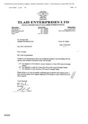 [Letter from M Clarke to Norman Jack regarding order requirements]