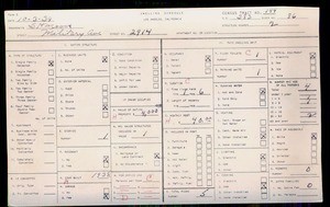 WPA household census for 2914 MILITARY, Los Angeles