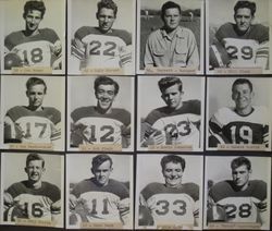 Analy High School football team individual photos, fall 1951