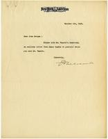 Letter from Joseph Willicombe to Julia Morgan, October 4, 1923