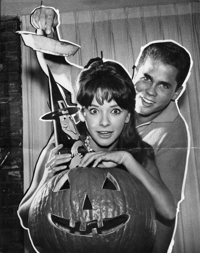Brenda Scott and Tony Dow get in festive Halloween mood