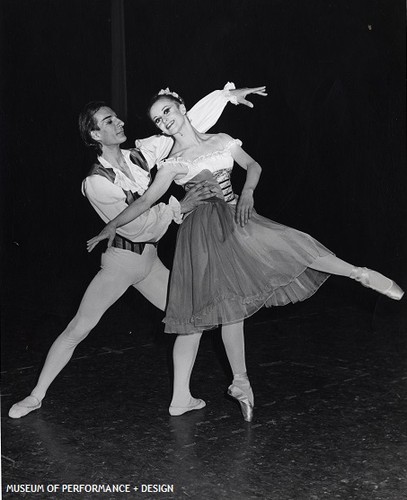 Violette Verdy and Philippe Arrona in Christensen's Airs de Ballet, circa 1970s