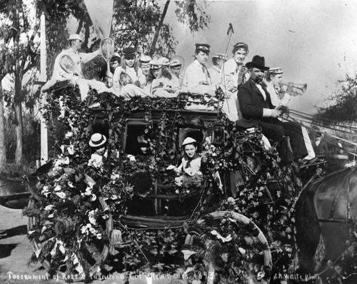 Early Rose Parade float