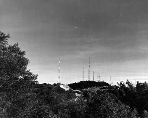 Transmission towers on Mount Wilson