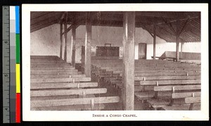 Unadorned chapel, Congo, ca.1920-1940