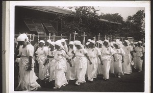 Frauenverein Christiansborg b. Festzug i. Akropong