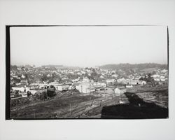 Panoramic view of Petaluma, California, 1938
