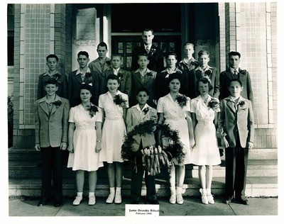 Stockton - Schools - Lottie Grunsky: students, February, 1943