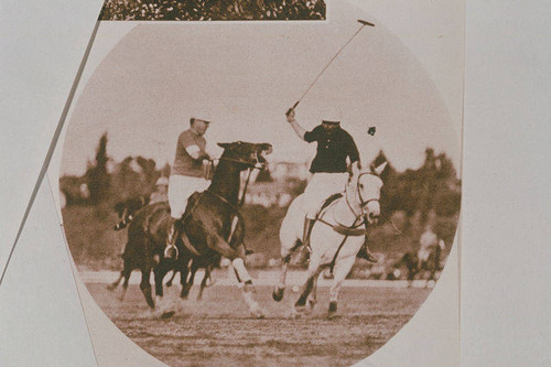Polo at the Riviera Country Club appearing in an article for "Pictorial California Magazine."