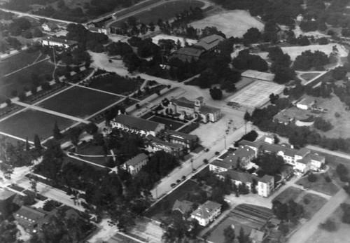 Pomona College, aerial view
