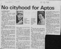 No cityhood for Aptos