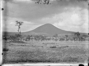 Mountain in the savannah, Tanzania, ca.1893-1920