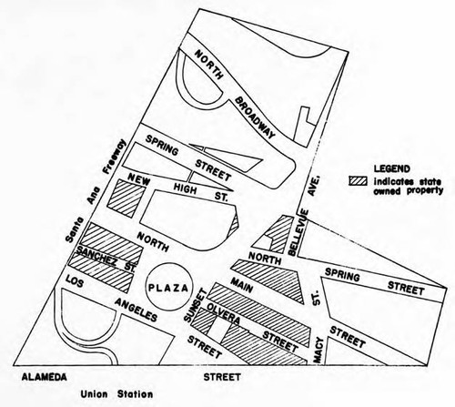 Map of the Plaza area