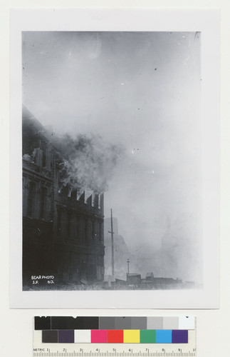 [Building in flames. Unidentified location. No. 60.]