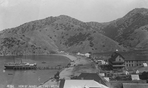 View of Avalon looking south, Catalina Island